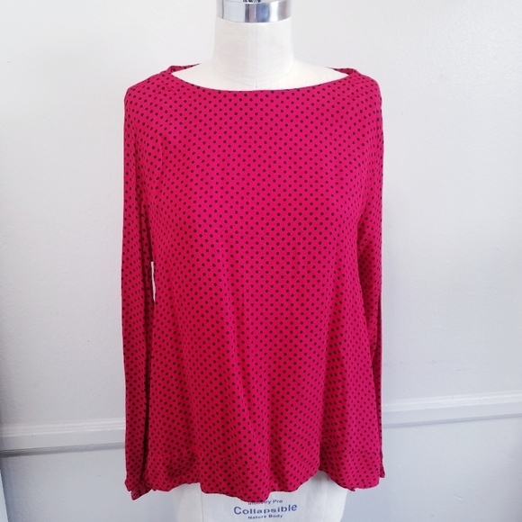 Philosophy |‎ Red Polka dot Long Sleeve, Large - Picture 4 of 10